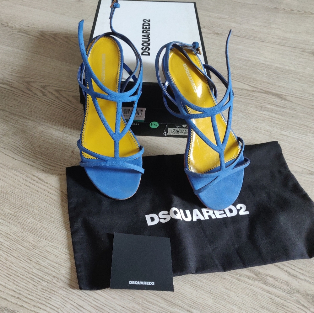Dsquared2 Suede Sandals, 38.5 - Picture 1 of 4